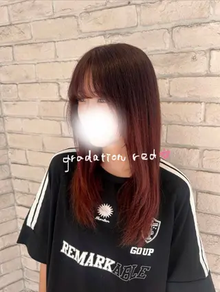 ロング カラー 暖色カラー🪷 オタク美容師🎶のヘアスタイル