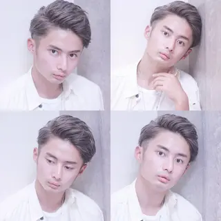 ショート カラー メンズ 及川 光のヘアスタイル