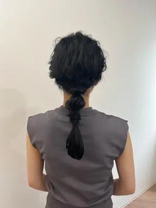 セミロング カラー パーマ ヘアアレンジ メンズ キッズ マツエク・マツパ アイブロウ HIROKO / 透明感暖色カラー🎀のヘアスタイル