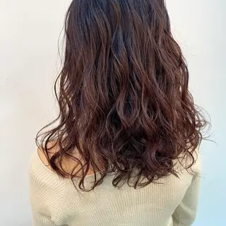 セミロング カラー チャンモリパーマ/韓 国/Minami🦋のヘアスタイル