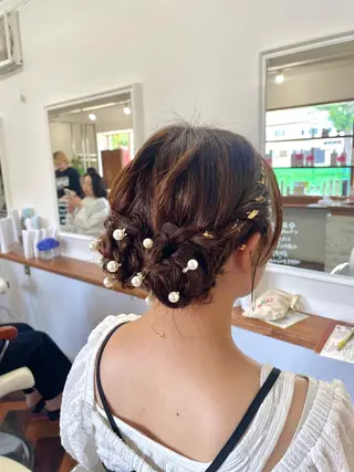 セミロング ヘアアレンジ mopa_kaede ナチュラル/レイヤーのヘアスタイル