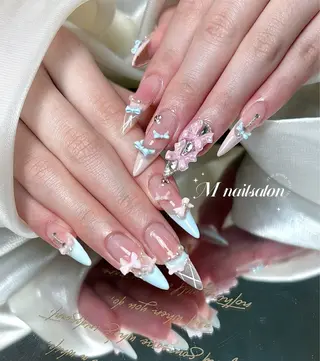 ネイル M🌷nail 長さだし専門店のネイルデザイン