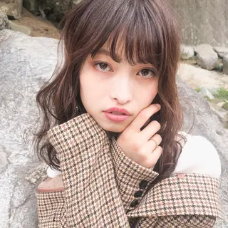 ミディアム カラー 🌼透明感艶カラー オリーブ🌼河村咲のヘアスタイル