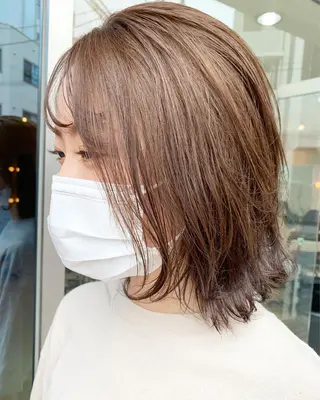 セミロング カラー 🌸スタイリスト 山浦美恵のヘアスタイル