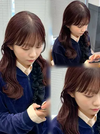 ミディアム カラー ダブルカラー 🌙chinariのヘアスタイル