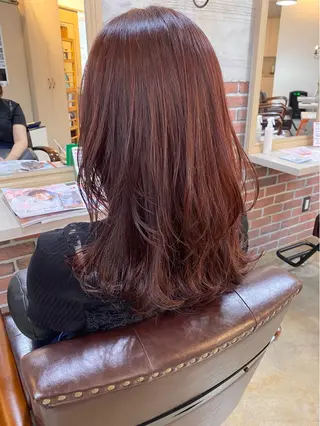 ロング カラー レイヤーカット/ 根本瑠実のヘアスタイル