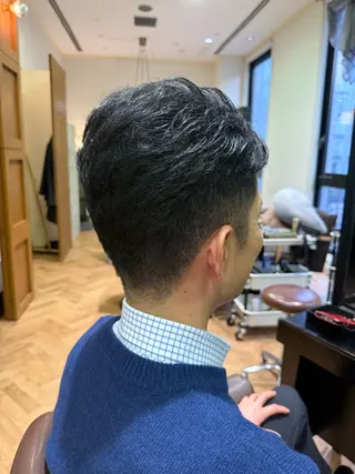 ショート メンズ 溝口 槙里也のヘアスタイル