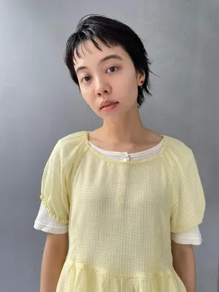パーマ ショート カラー CEINE OURのヘアスタイル