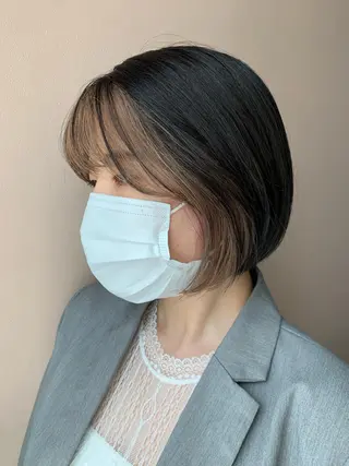 ショート カラー hub hair レイヤー/透明感のヘアスタイル
