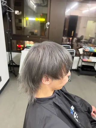 カラー メンズ 渋谷／ブリーチ／ カラーモデル／はるとのヘアスタイル