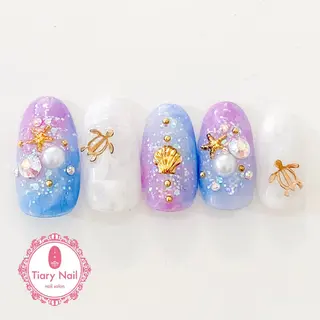 ネイル 💗🪽Tiary Nail🪽💗のネイルデザイン