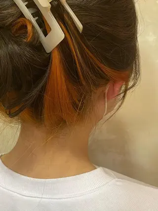 ミディアム カラー 井上 日菜乃のヘアスタイル