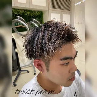 パーマ メンズ 大谷 竜也のヘアスタイル