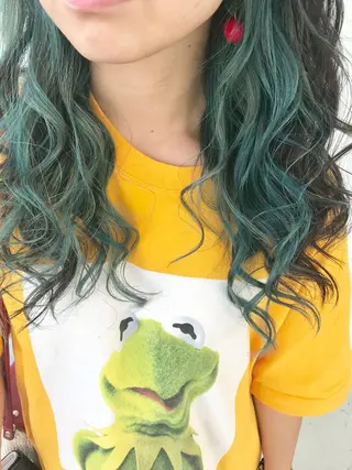 ロング カラー ヘアアレンジ Gain池下 レディースのヘアスタイル