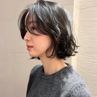 ショート カラー 🌱小顔ヘア/ボブ ミディアム/双葉🌱のヘアスタイル