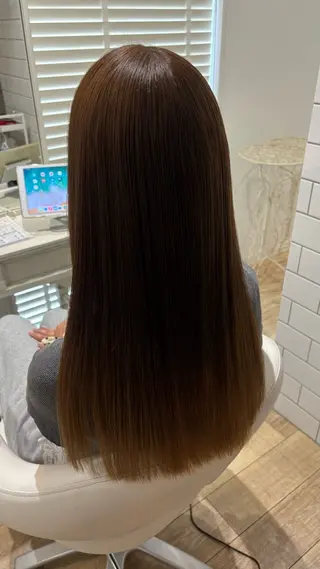 ロング カラー 似合わせ 顔周りYUUGAのヘアスタイル