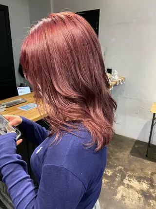 ミディアム レイヤー暖色カラー 池袋Yamamotoのヘアスタイル