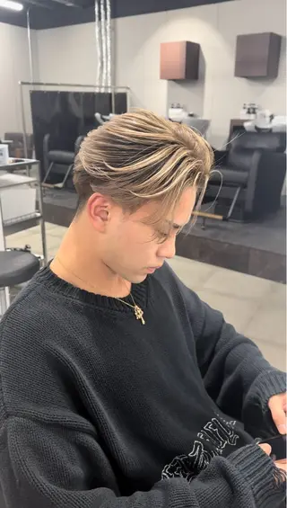 カラー メンズ 【pia】 江田岳斗のヘアスタイル