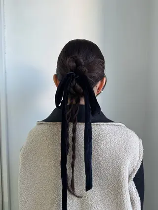 ヘアアレンジ maina/透明感 ベージュ/ブラウンのヘアスタイル