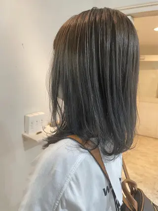 ミディアム カラー 【透明感カラー】💠 TETSUのヘアスタイル