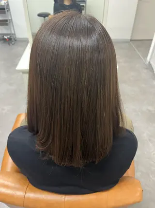 ミディアム カラー 田口 夏鈴のヘアスタイル