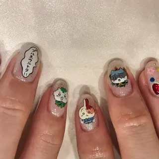 ネイル パラあり！フィルイン 美フォルムのネイルデザイン
