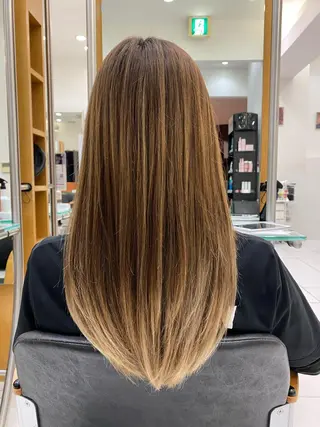 ロング カラー 美髪矯正/平塚/ 磯川楓のヘアスタイル