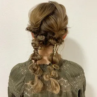 ヘアアレンジ MARU パーマ/レイヤーのヘアスタイル