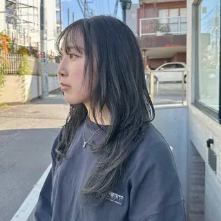 ロング カラー ショートカット/ レイヤー/齋藤大貴のヘアスタイル
