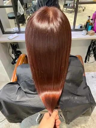 ロング カラー ヘアアレンジ 🤎艶髪×透明感🤎 【𝙔𝙐𝙕𝙐】のヘアスタイル