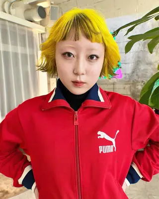 ミディアム カラー 圧倒的デザイン力 店長🎨RENAのヘアスタイル