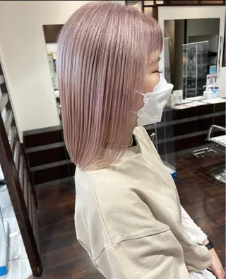 ミディアム カラー 🍏すがの みき🍏のヘアスタイル