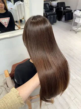 ロング 🫧ブリーチなし 透明感カラーゆん🫧のヘアスタイル