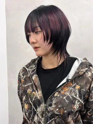 ミディアム ゲンキ /ウルフカットのヘアスタイル