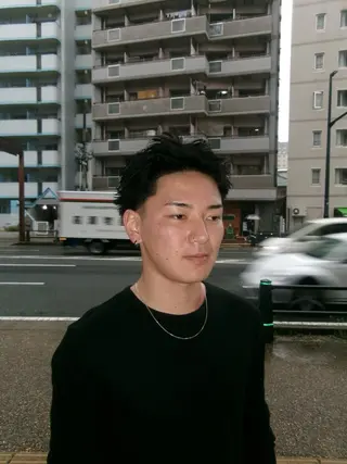 ショート シルエット箱崎店所属・ショウ 福岡バーバーのヘアスタイル