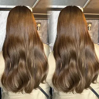 ロング カラー aina/心斎橋 /ハイトーン/カラーのヘアスタイル