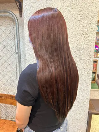 ロング カラー 🤡暖色レイヤー 🤡みさきのヘアスタイル