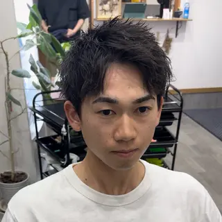パーマ メンズ ＆tigre 佐藤秀太のヘアスタイル