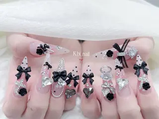 ネイル K.bi_nail ネイル長さ出し専門店のネイルデザイン