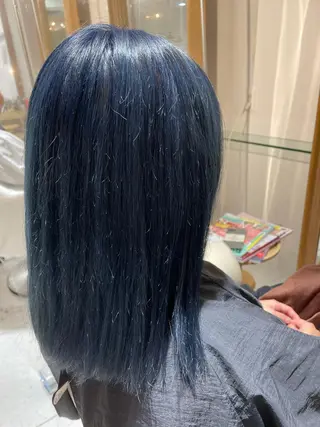 ミディアム カラー 福田千尋/インナー カラー/縮毛矯正のヘアスタイル