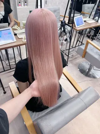 ミディアム カラー 💕ブリーチ/ヘアメ 🎀YUUKAのヘアスタイル