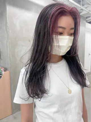 ロング カラー レイヤーカット 🪩yurikaのヘアスタイル