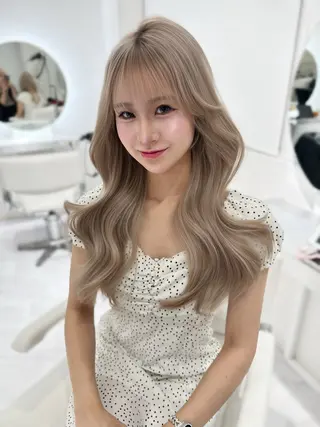ロング カラー 上野/韓国hair 🤍MOEKA🤍のヘアスタイル
