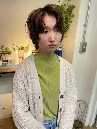 ショート パーマ YUKI 新宿カット パーマ/カラーのヘアスタイル