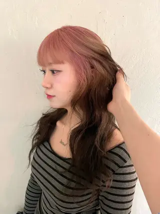 ロング カラー Chikashitsu/Then所属・mana/ハイトーン /ヘアセット🎀のヘアスタイル