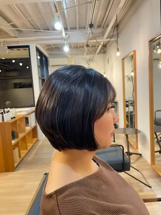 ミディアム 長瀬 友樹のヘアスタイル