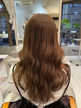 ロング カラー 髪質改善／ブリーチ 宮武　湧斗のヘアスタイル