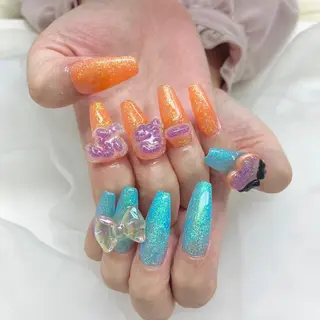 ロング ネイルJaol 池袋のネイルデザイン