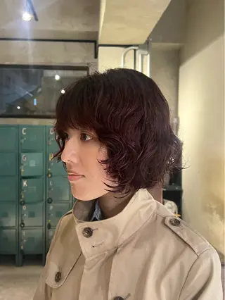 ショート カラー パーマ ヘアアレンジ レイヤー/艶髪矯正 🪐takushiのヘアスタイル