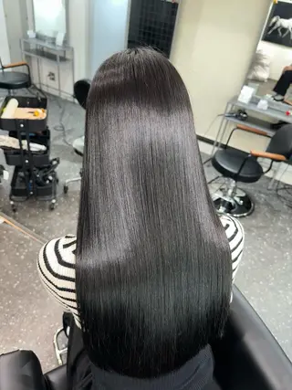 ロング カラー パーマ 髪質改善⭐️縮毛矯正 中野⭐️Rinaのヘアスタイル